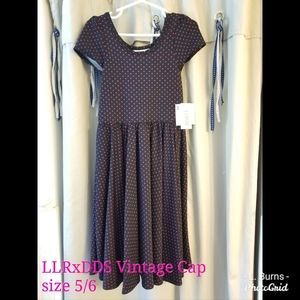 Lularoe Dot Dot Smile Lucy Cap Dress